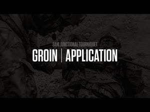 Groin application video for the SAM Junctional tourniquet. PN:JT400-EN, NSN: 6515-01-618-7475.