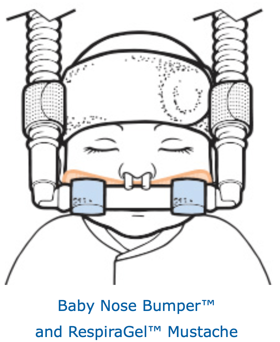 Baby Nose Bumper and Respiragel Mustache - Pacific Biomedical