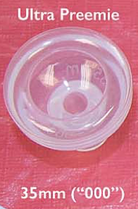 Front view of Round Silicone Ultra Preemie Face Mask PN 10-50612