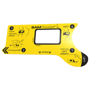 SAM Medical ThoraSite landmark guide left side Safe Zone Window - Pacific Biomedical