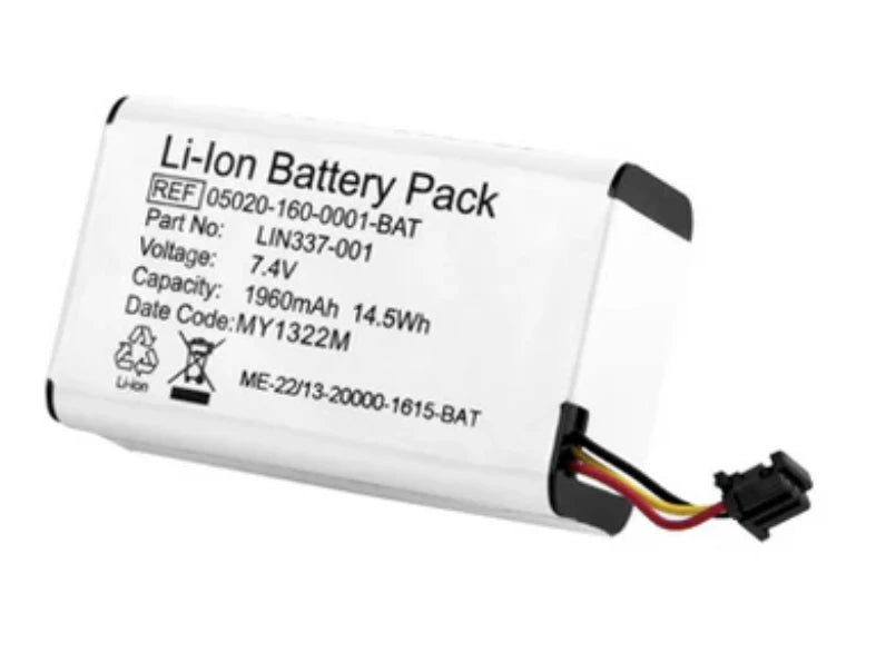 Eitan Medical Sapphire IV Pump OEM Replacement Battery 05020-160-0001 for reliable infusion pump power. Genuine OEM lithium-ion for hospital, EMS, and transport. OEM Sapphire IV Pump Battery 05020-160-0001 installed in Eitan Medical infusion pump—official replacement.