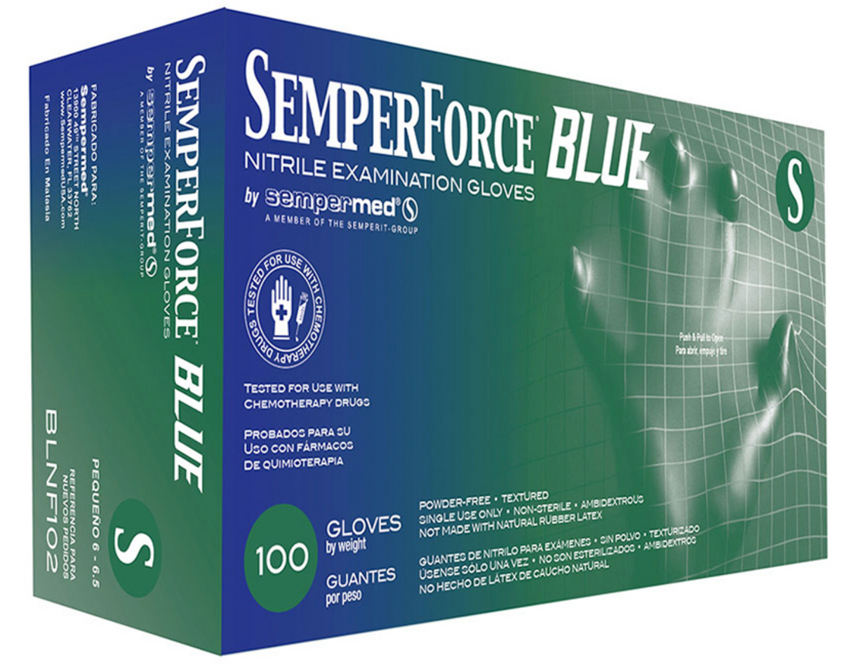 Our nitrile exam gloves offer comfortable and reliable protection while our textured fingertips help ensure a confident grip during important procedures.
