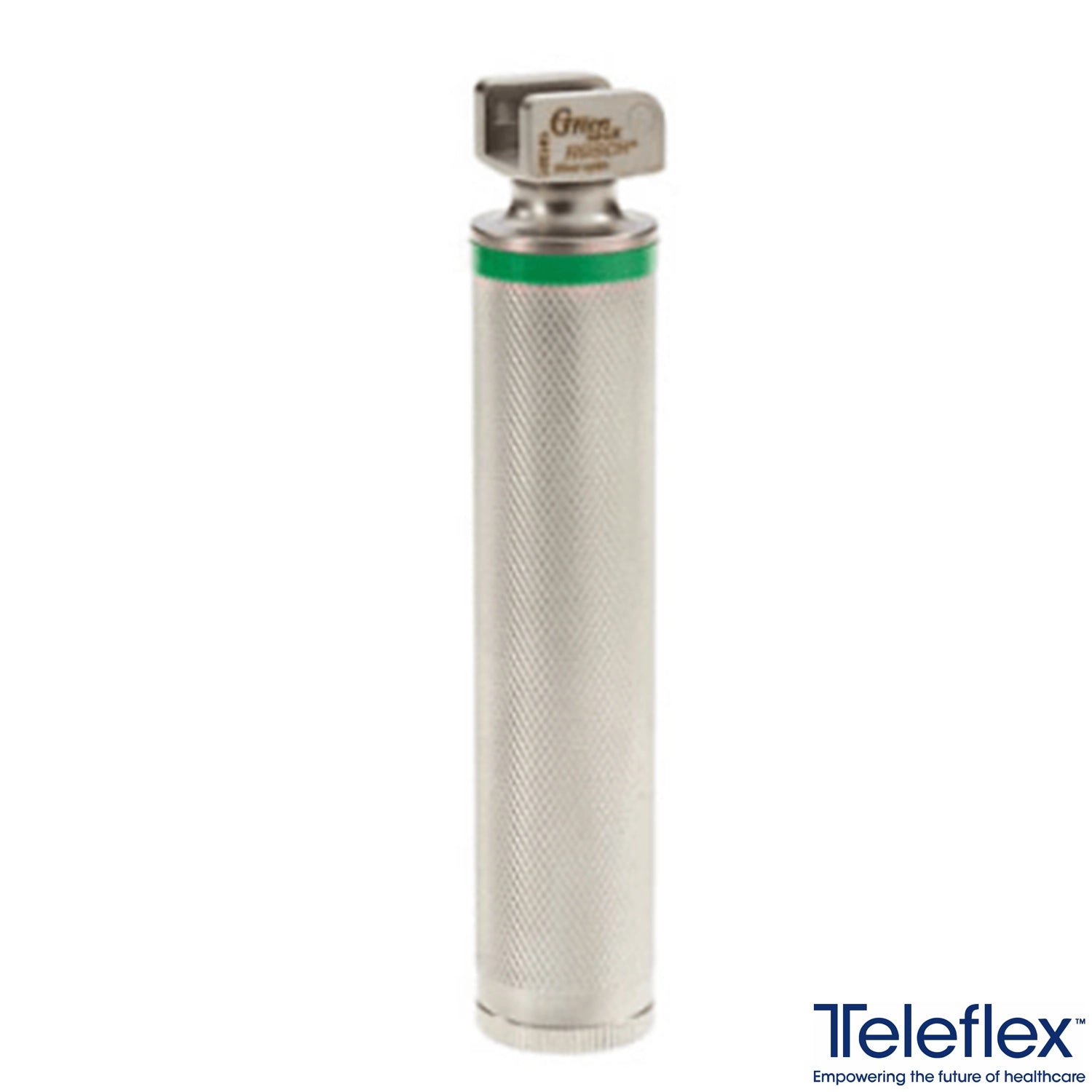 Rüsch® Green Spec® Fiber-Optic Metal Reusable Laryngoscope Handle, Medium 