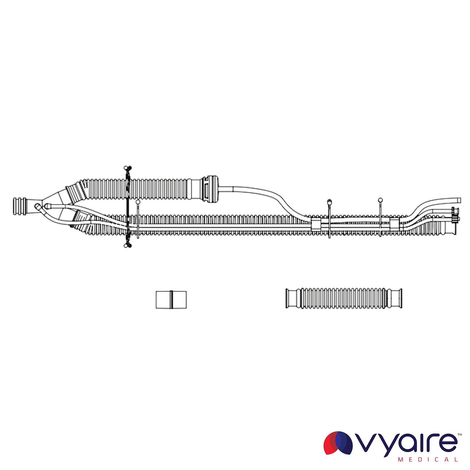 Vyaire Compatible Pediatric Circuit w/o PEEP, 15mm, SPU